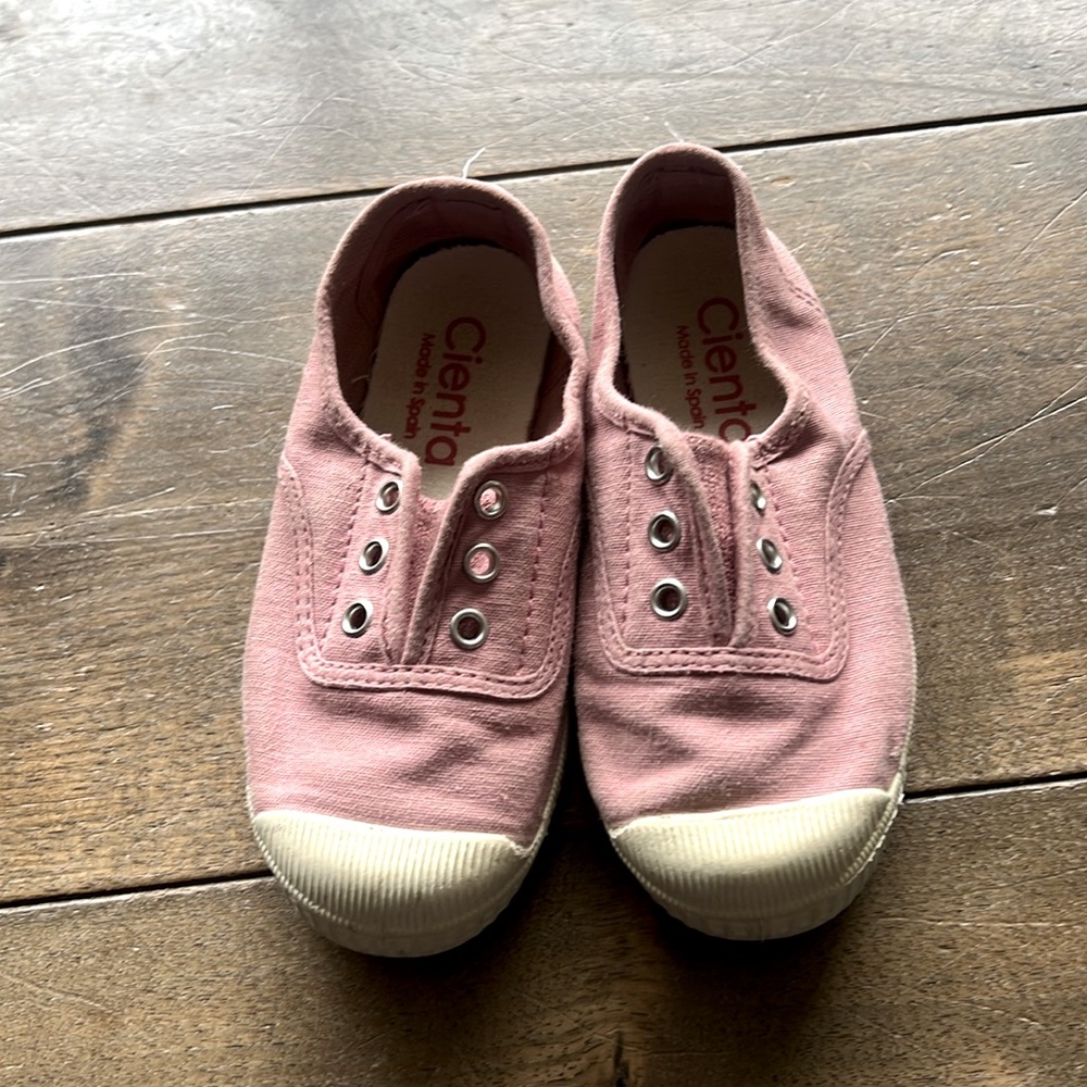 Girls Pink Cienta Slip On Shoes